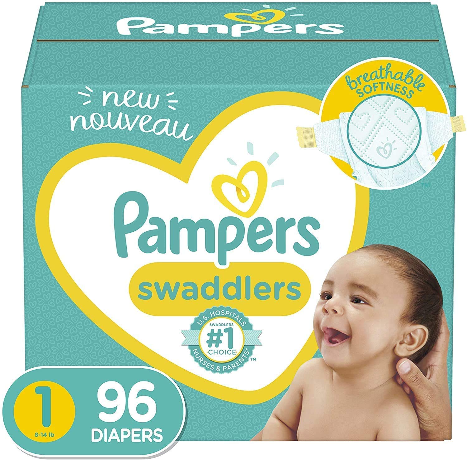 Pampers Sensitive Baby Wipes, Clinically Proven, Fragrance Free, Unscented, Water Based, Hypoallergenic, Multi-Use, Hand Wipes