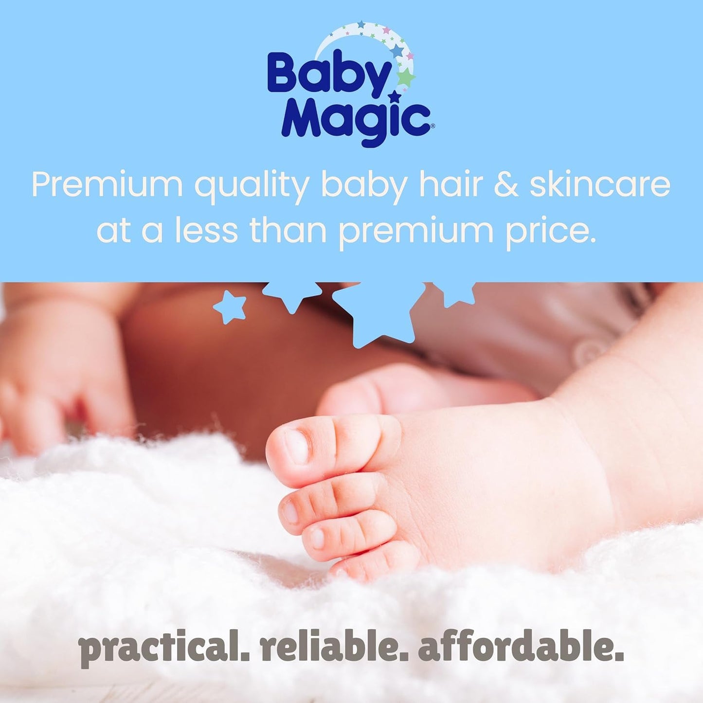 Baby Magic Delicate Wash, Gently Cleanses Baby, Tear-Free, Camellia & Coconut Oil, Almond Blossom Light Scent, Dermatologist & Pediatrician Recommended, Hypoallergenic, 8.6 oz (Pack of 1)