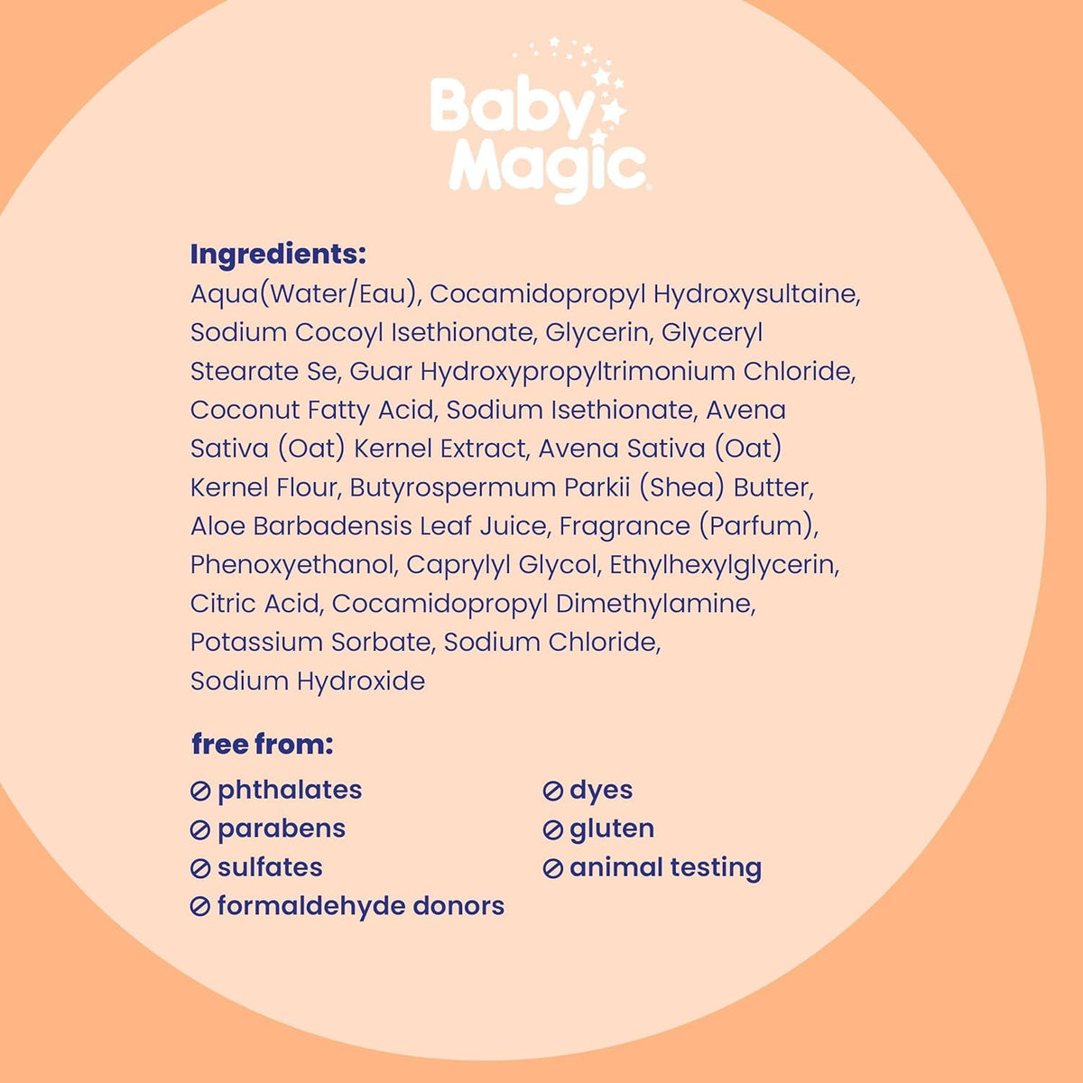 Baby Magic Delicate Wash, Gently Cleanses Baby, Tear-Free, Camellia & Coconut Oil, Almond Blossom Light Scent, Dermatologist & Pediatrician Recommended, Hypoallergenic, 8.6 oz (Pack of 1)