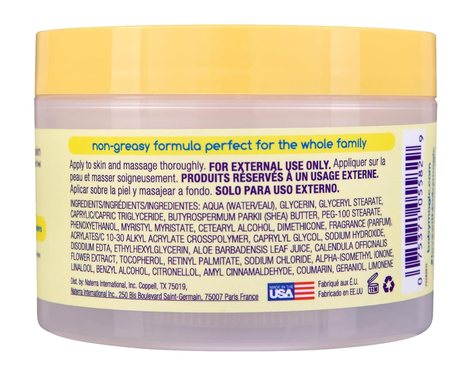 Baby Magic Creamy Whipped Butter, Soft Powder Scent, Helps Keep Skin Feeling Healthy and Baby Soft, Hypoallergenic, 8.4 fl oz.
