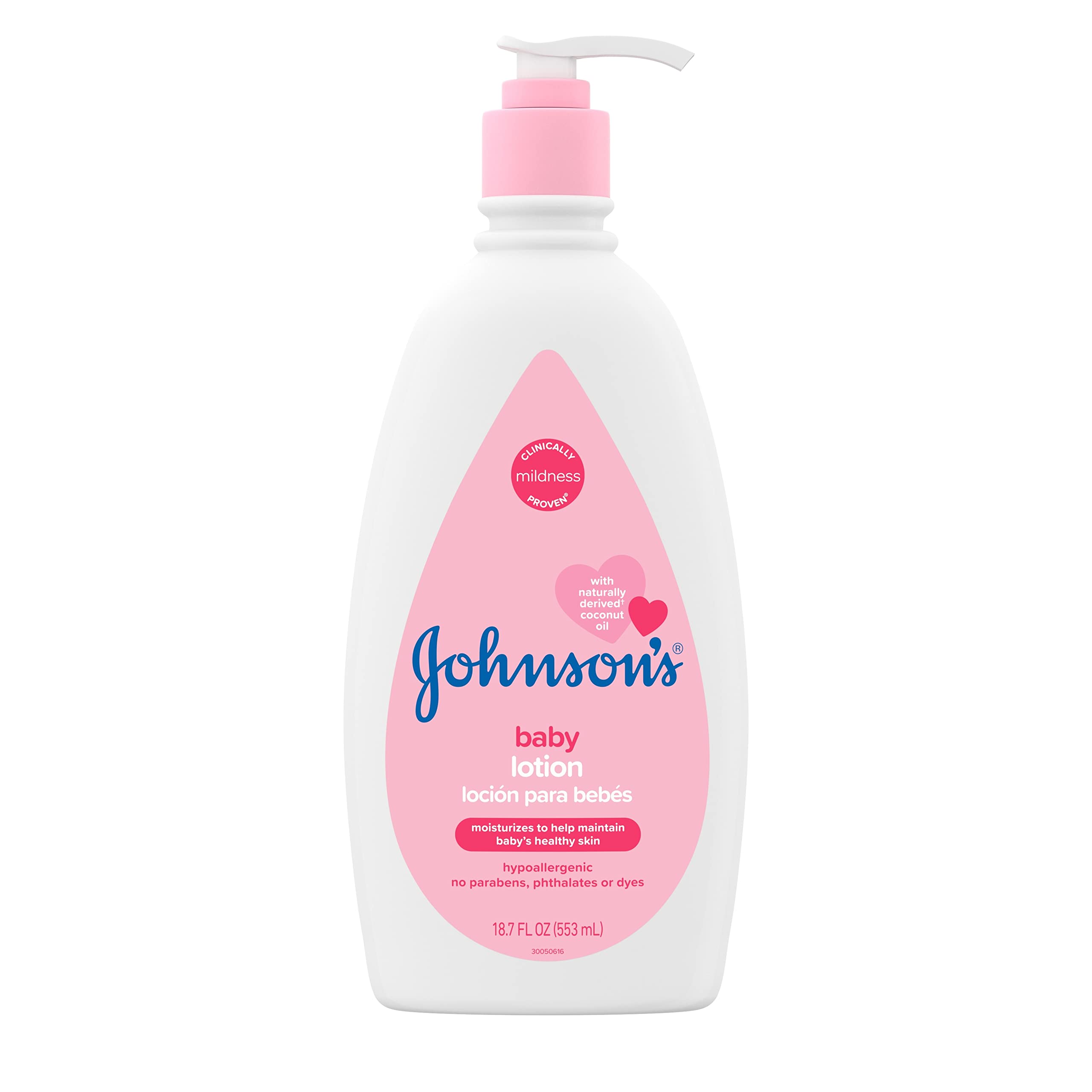 Johnson's Baby Lotion with Coconut Oil, Aloe Vera & Vitamin B5, 27.1 fl. oz