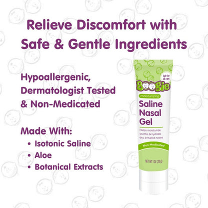 Boogie Moisturizing Saline Nasal Gel 1 oz